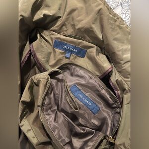 Cole Haan XS Rain Coat in burnished olive green